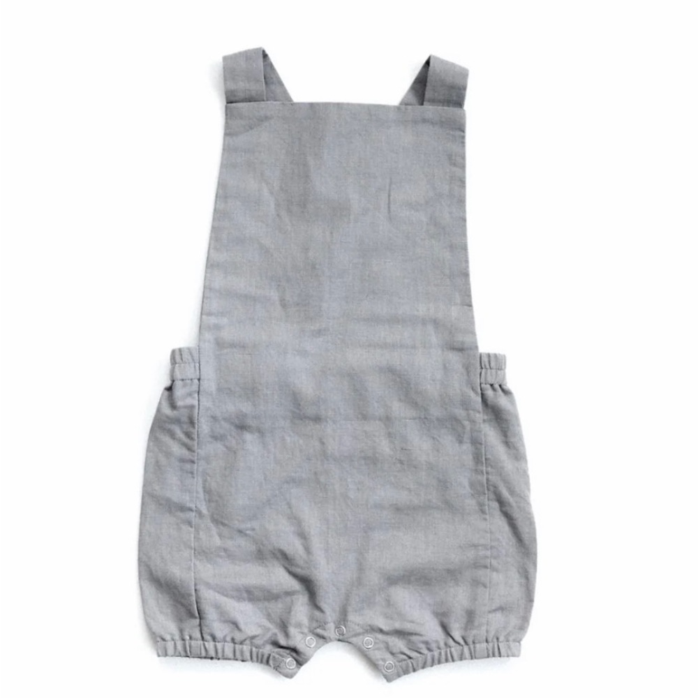 NWT Beba Bean Vintage Linen Romper, 6-12 Month